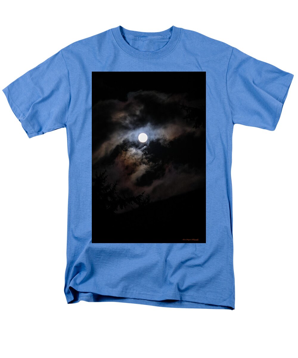 Clouds around the moon  - Men's T-Shirt  (Regular Fit)