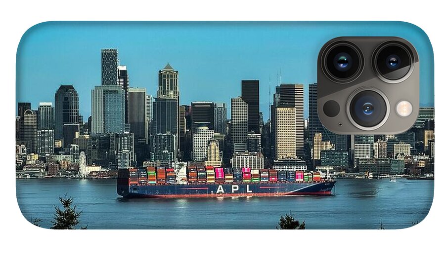 Container ship going into port  - Phone Case