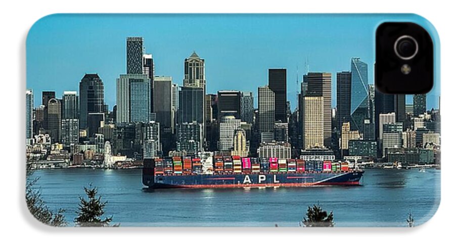 Container ship going into port  - Phone Case
