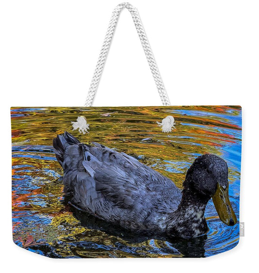 Duck in the pond  - Weekender Tote Bag