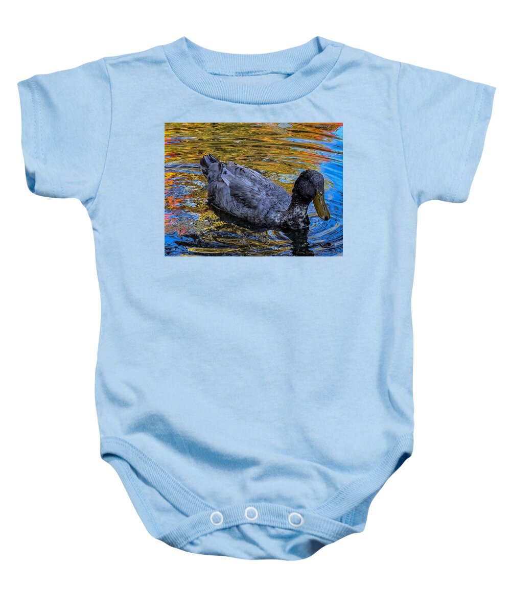 Duck in the pond  - Baby Onesie