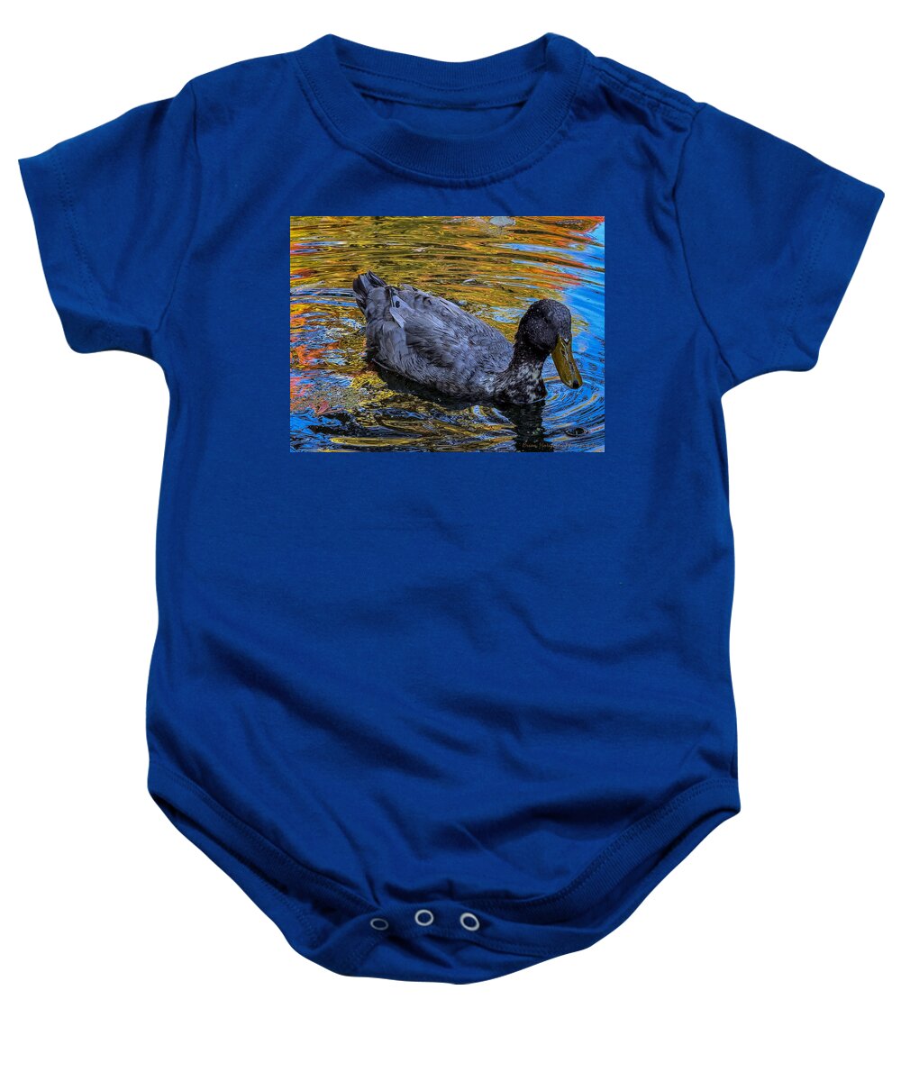 Duck in the pond  - Baby Onesie