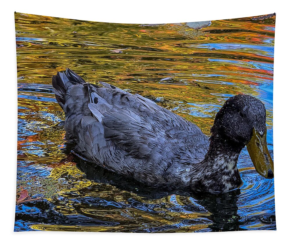 Duck in the pond  - Tapestry