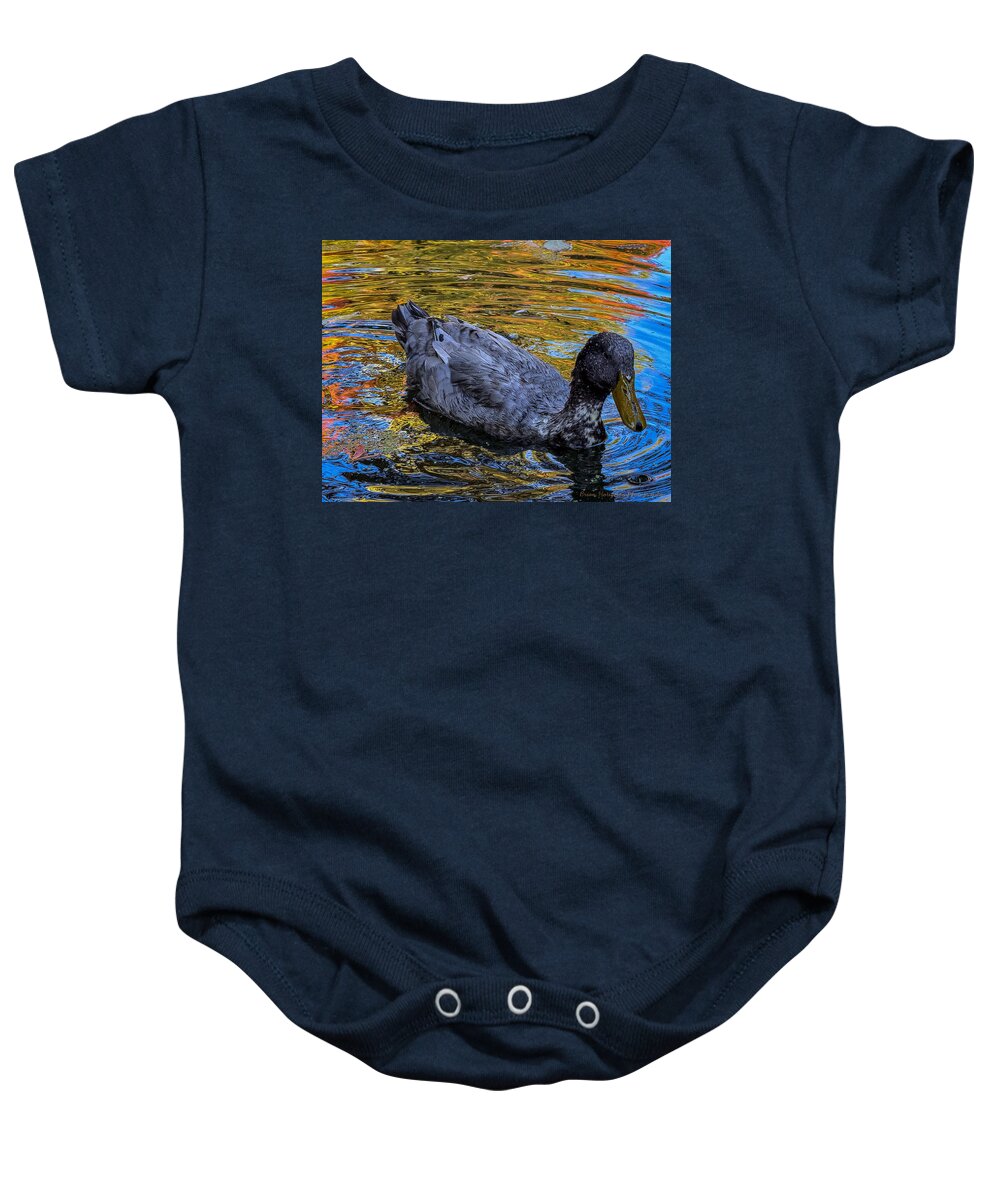 Duck in the pond  - Baby Onesie