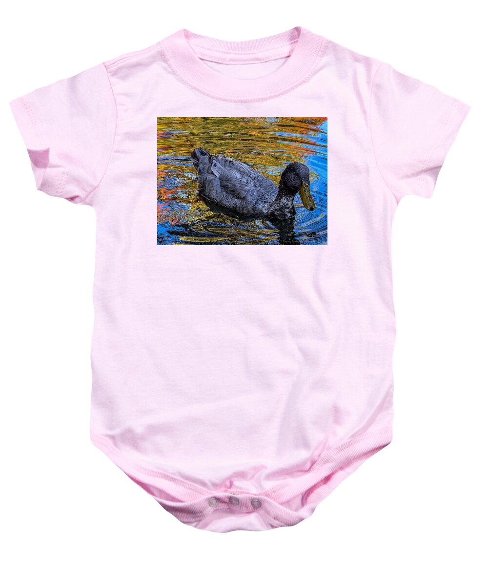Duck in the pond  - Baby Onesie