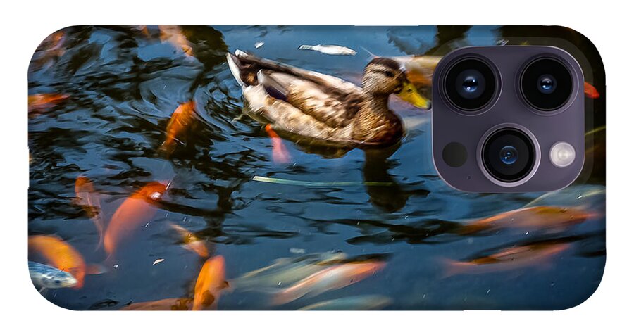 Duck with the koi - Phone Case