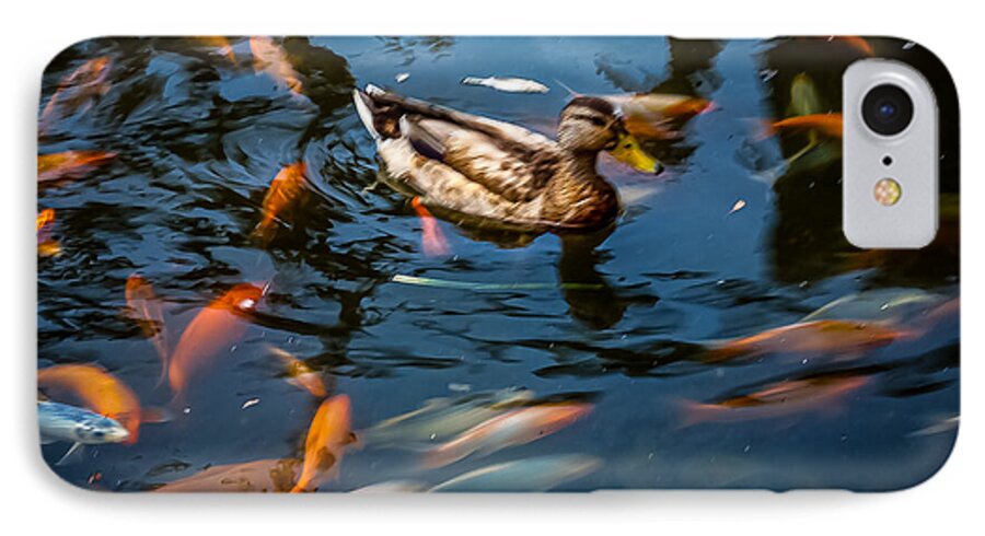 Duck with the koi - Phone Case
