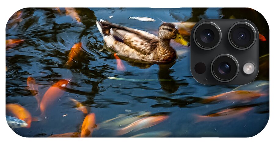 Duck with the koi - Phone Case