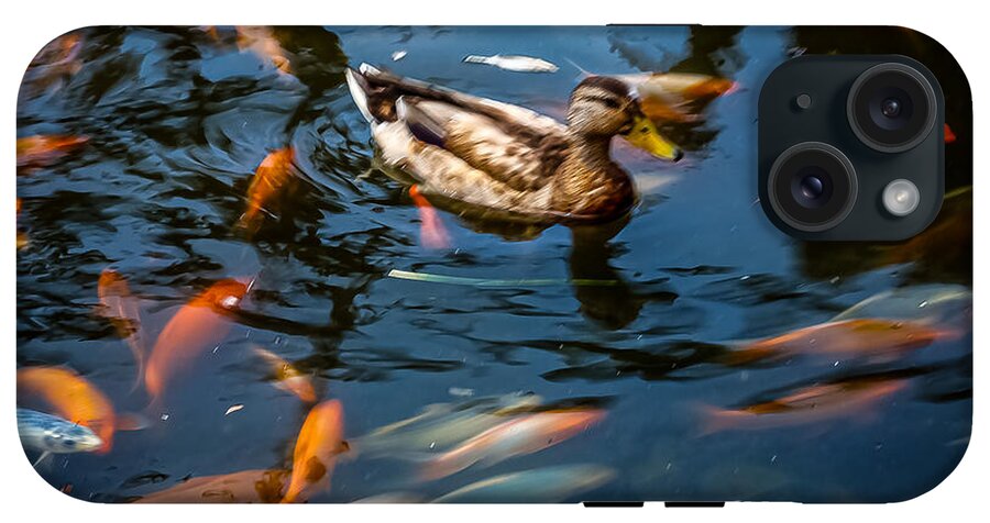 Duck with the koi - Phone Case