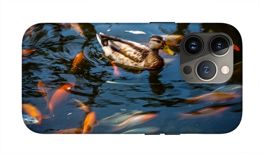 Duck with the koi - Phone Case