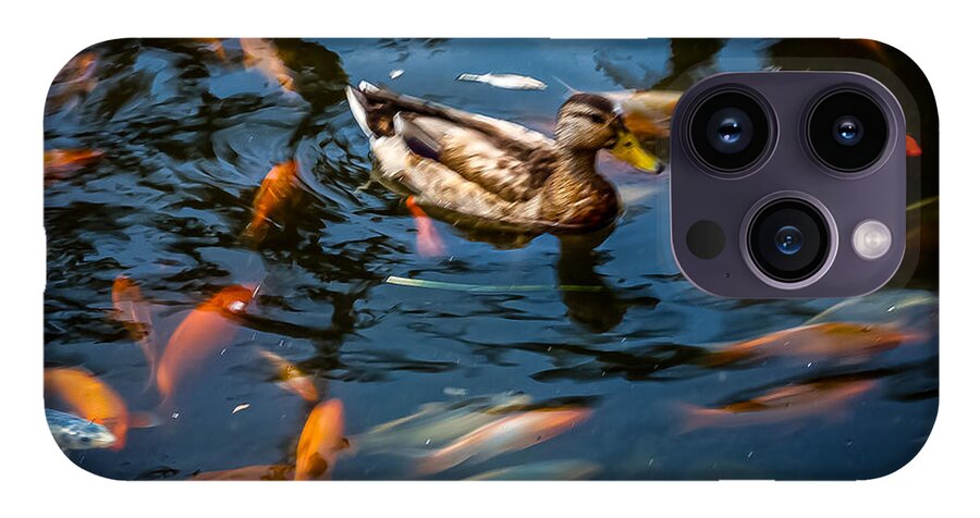 Duck with the koi - Phone Case