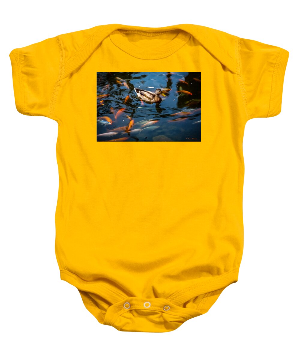 Duck with the koi - Baby Onesie