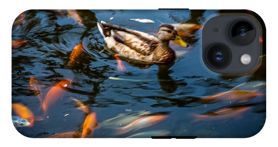 Duck with the koi - Phone Case