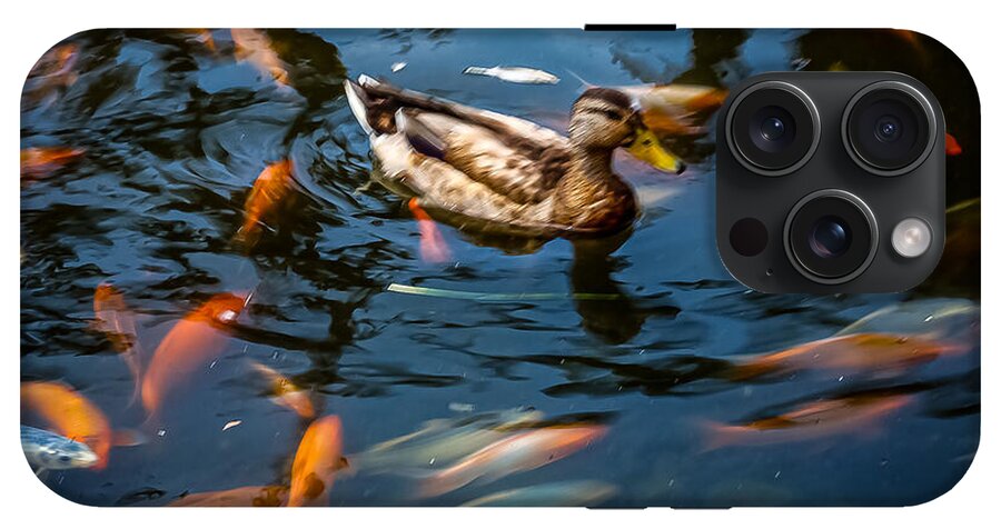 Duck with the koi - Phone Case