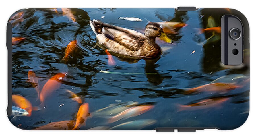 Duck with the koi - Phone Case