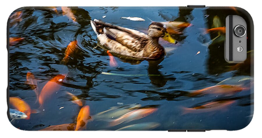 Duck with the koi - Phone Case