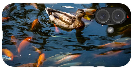 Duck with the koi - Phone Case