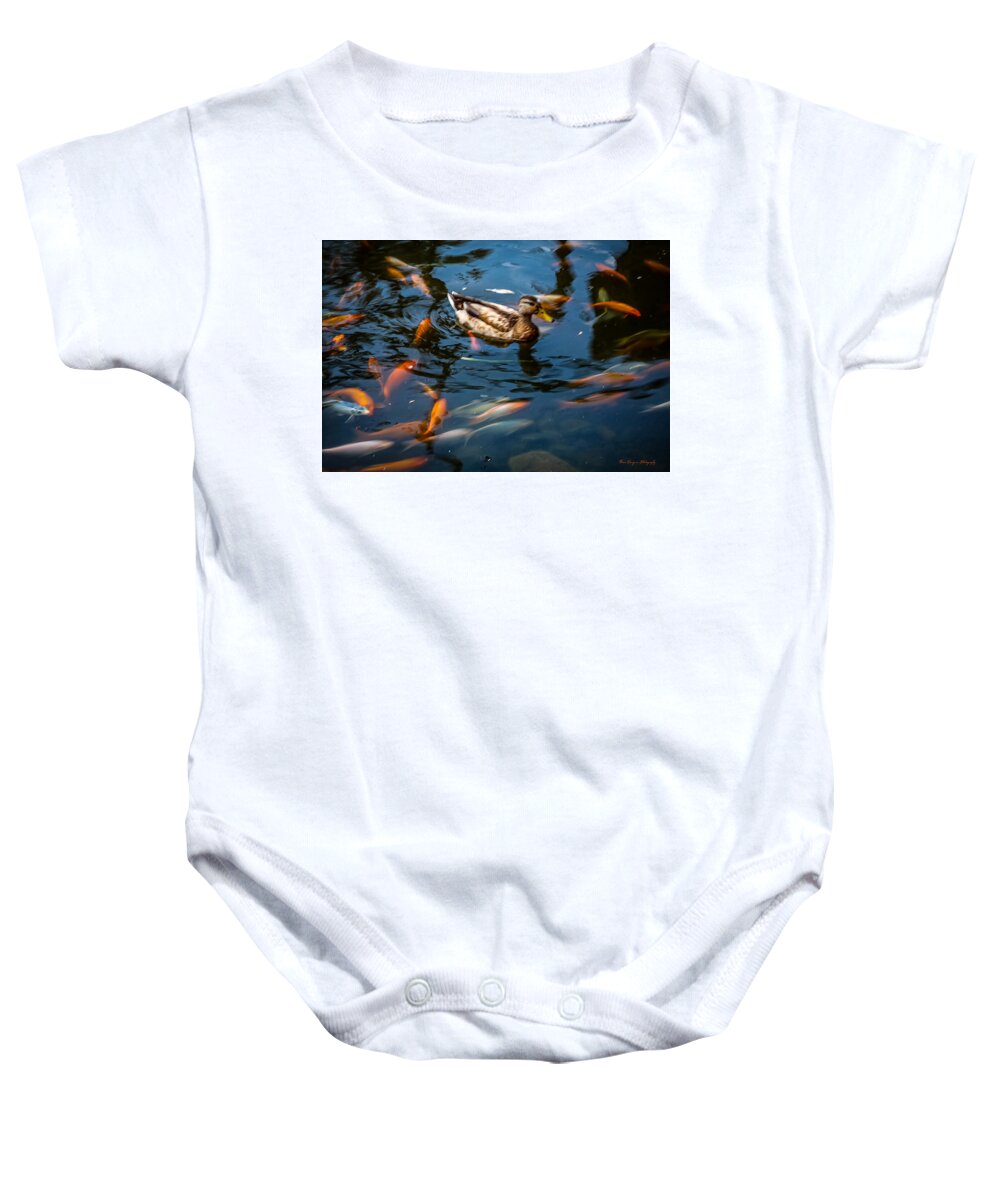 Duck with the koi - Baby Onesie