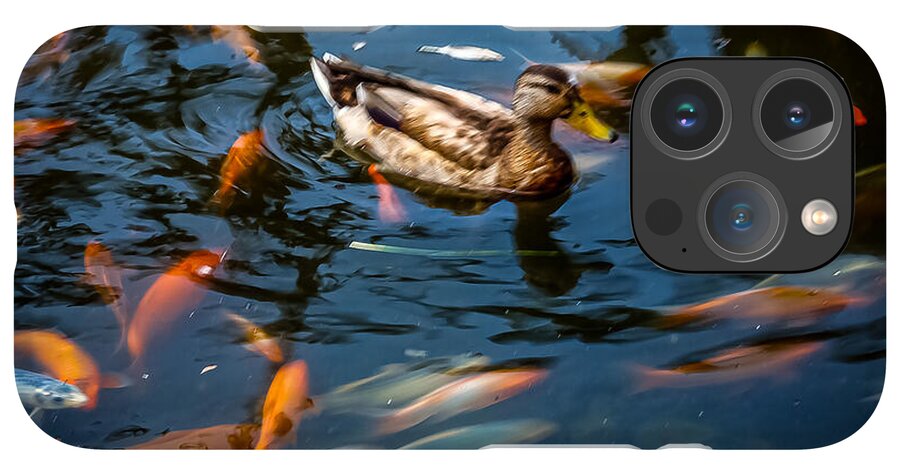 Duck with the koi - Phone Case