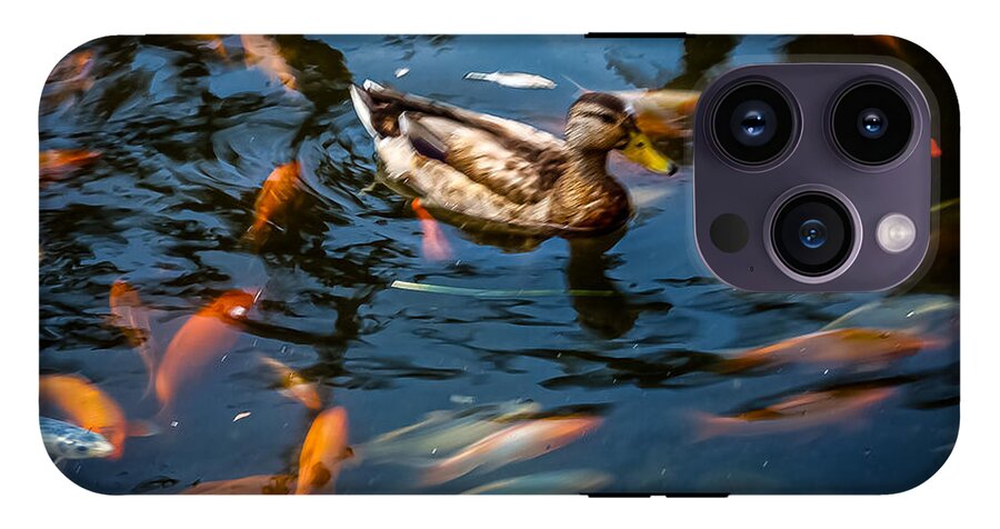 Duck with the koi - Phone Case