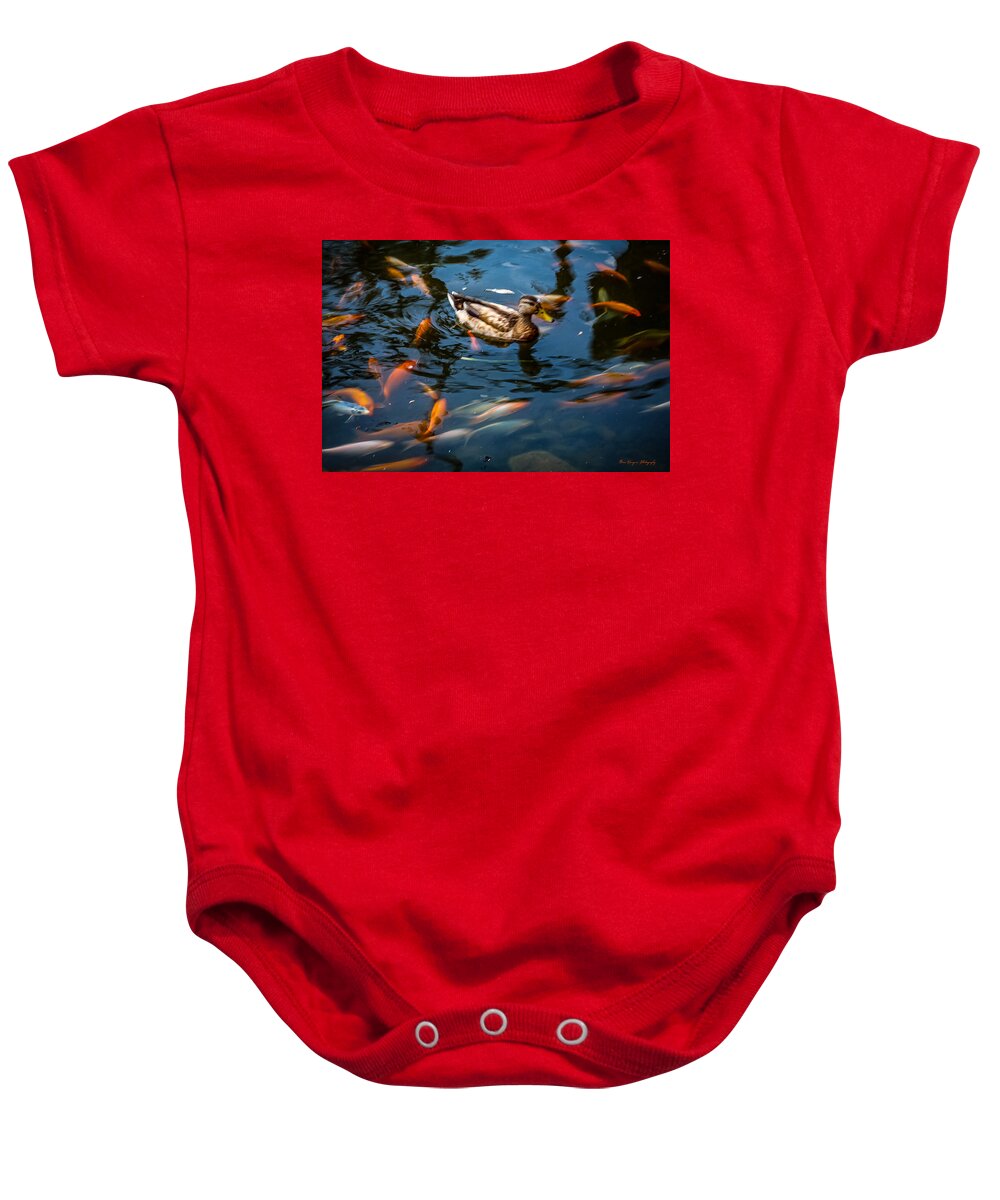 Duck with the koi - Baby Onesie
