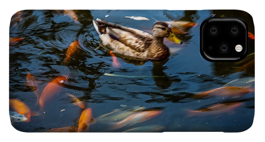 Duck with the koi - Phone Case