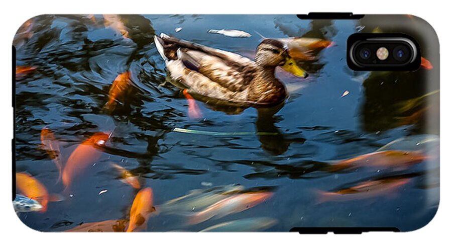 Duck with the koi - Phone Case