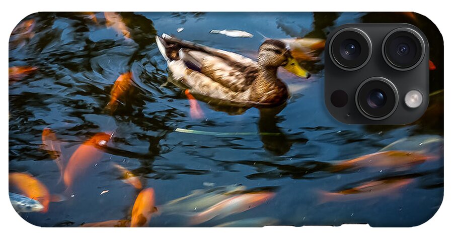 Duck with the koi - Phone Case