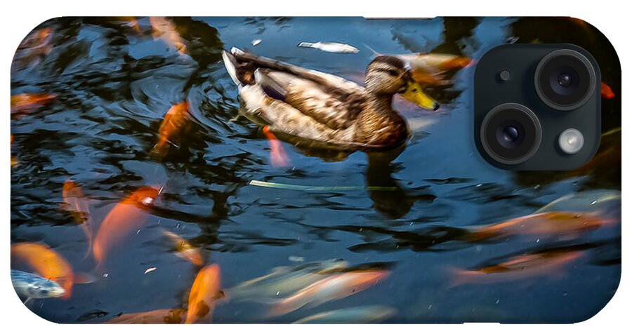 Duck with the koi - Phone Case
