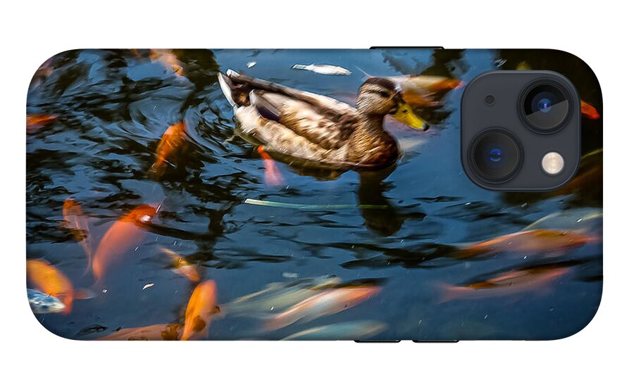 Duck with the koi - Phone Case
