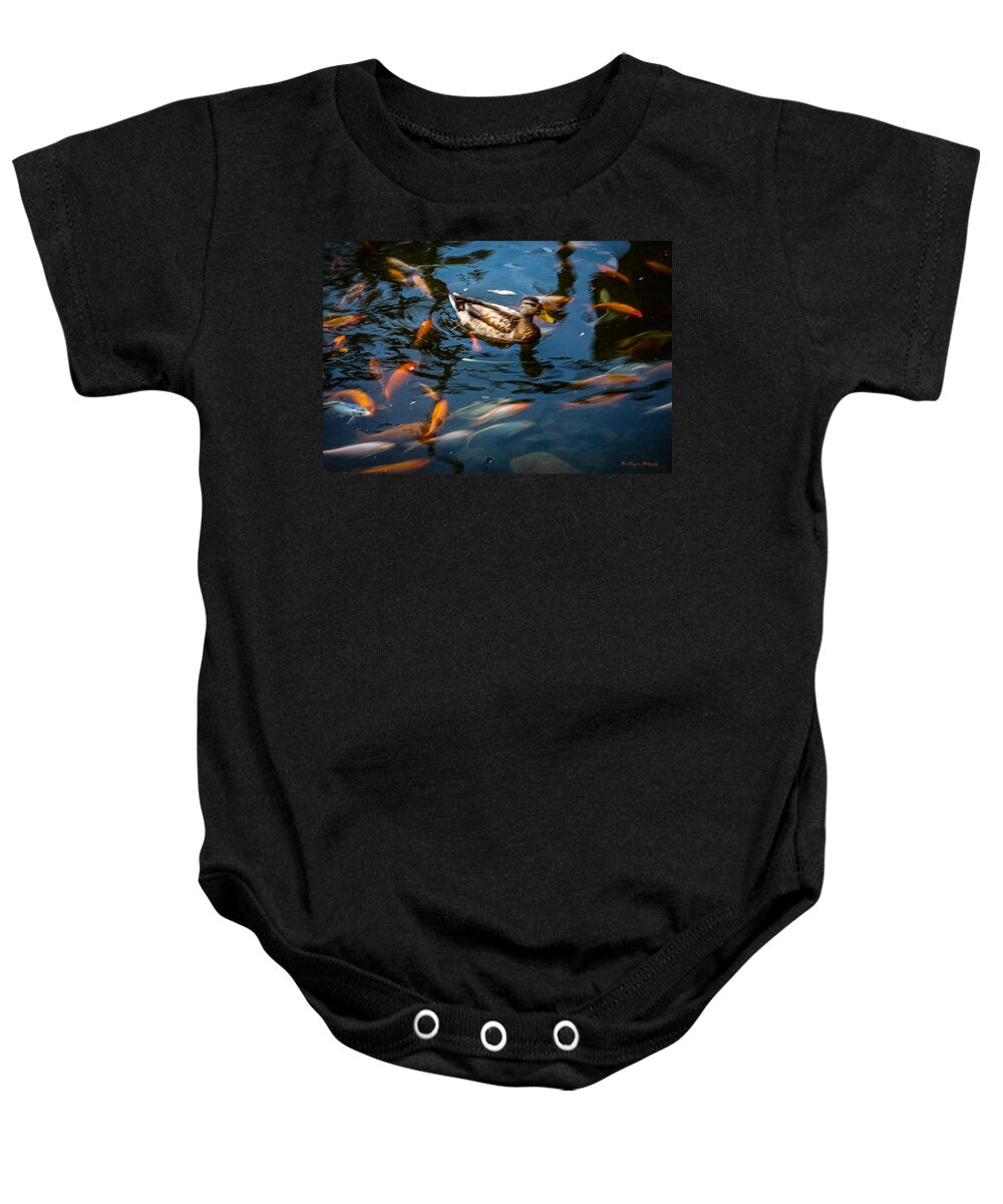 Duck with the koi - Baby Onesie