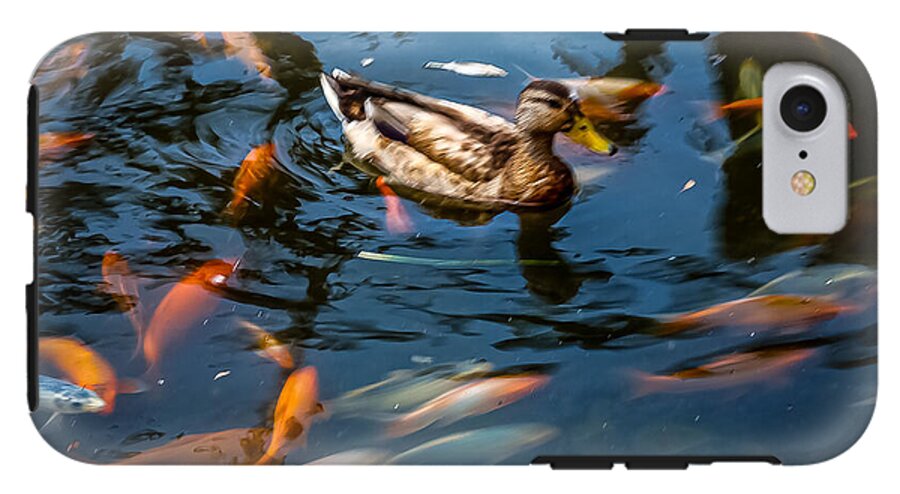 Duck with the koi - Phone Case