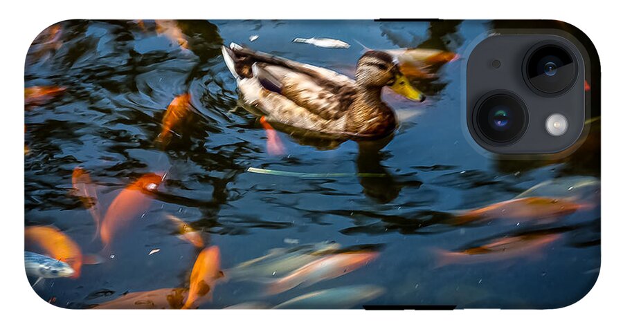Duck with the koi - Phone Case