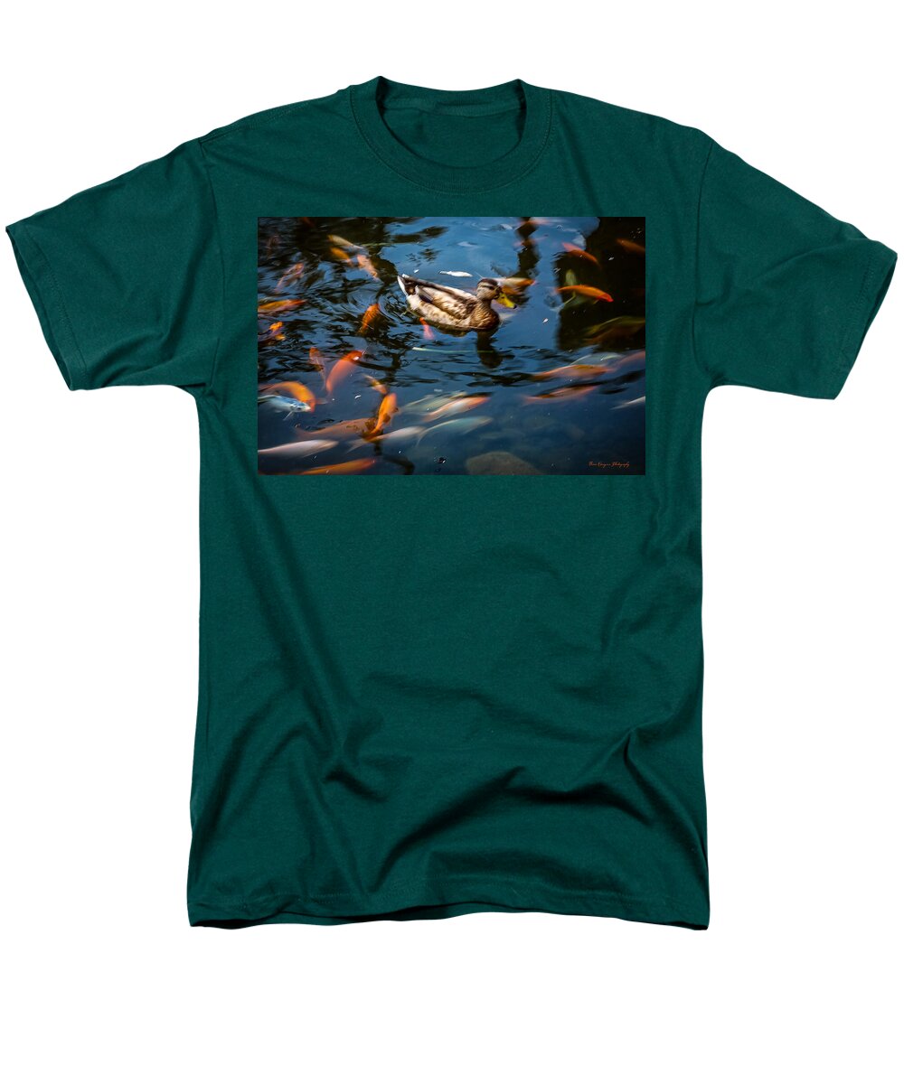 Duck with the koi - Men's T-Shirt  (Regular Fit)
