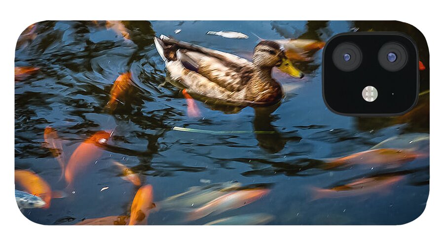 Duck with the koi - Phone Case
