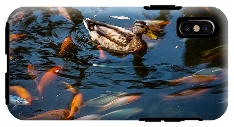 Duck with the koi - Phone Case