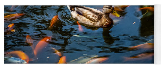 Duck with the koi - Yoga Mat