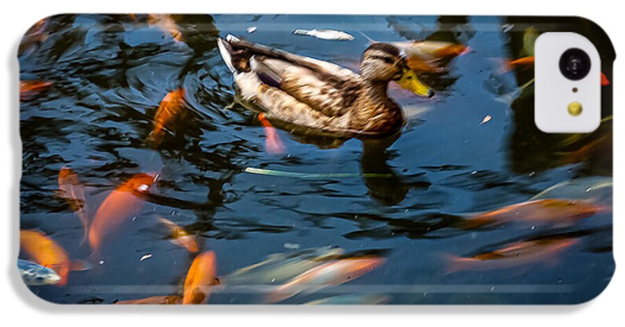Duck with the koi - Phone Case