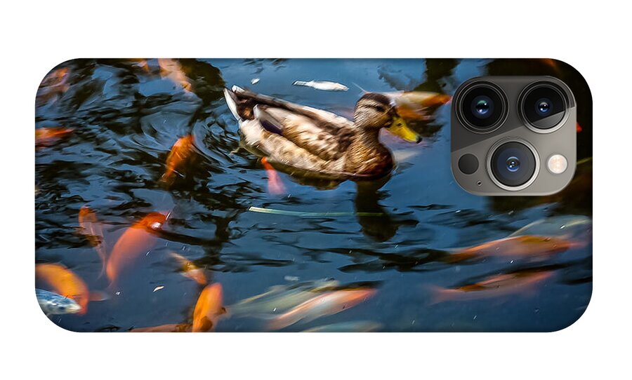 Duck with the koi - Phone Case