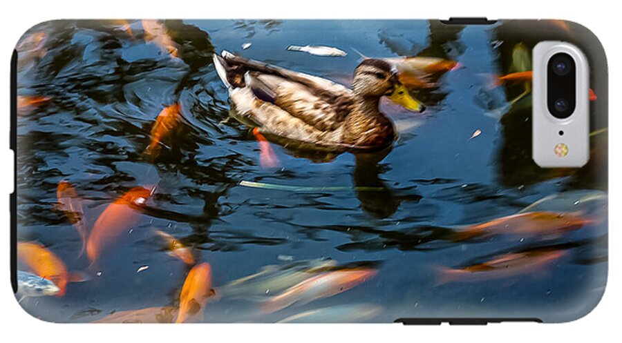 Duck with the koi - Phone Case
