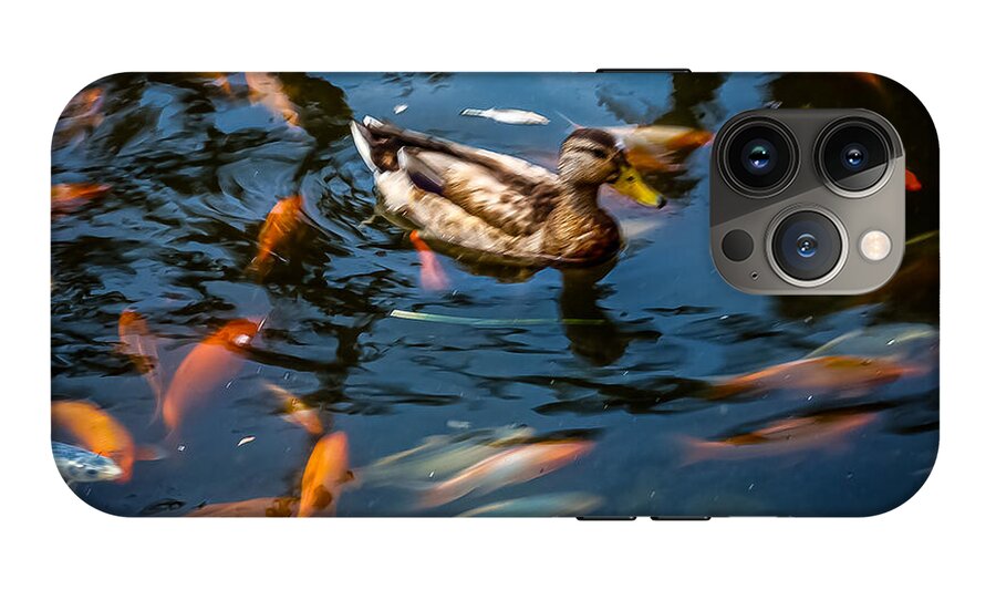 Duck with the koi - Phone Case