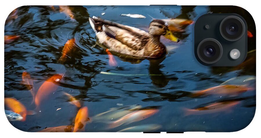 Duck with the koi - Phone Case