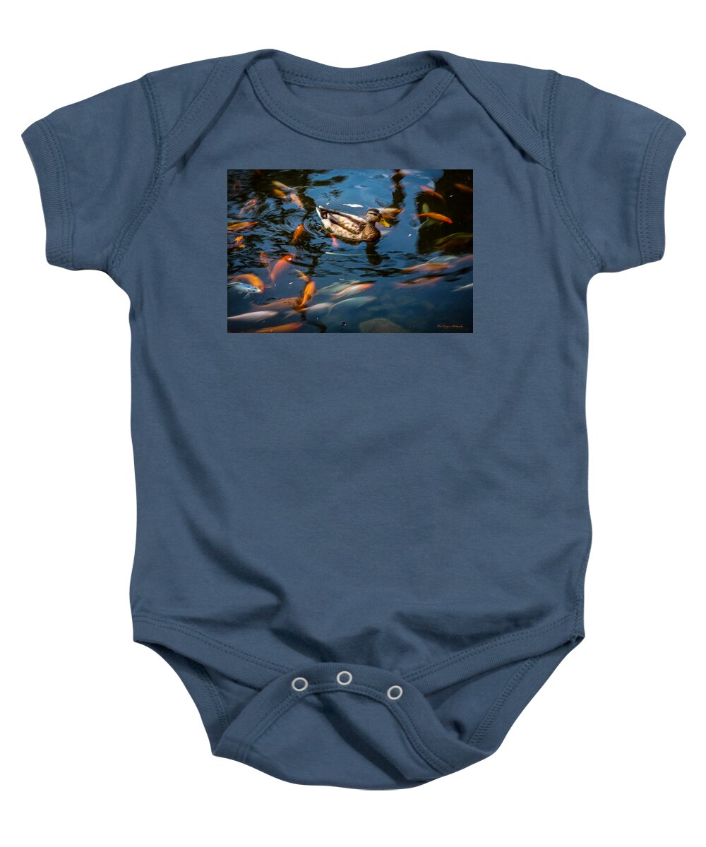 Duck with the koi - Baby Onesie