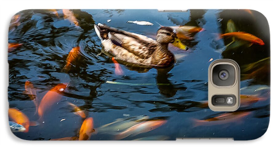 Duck with the koi - Phone Case