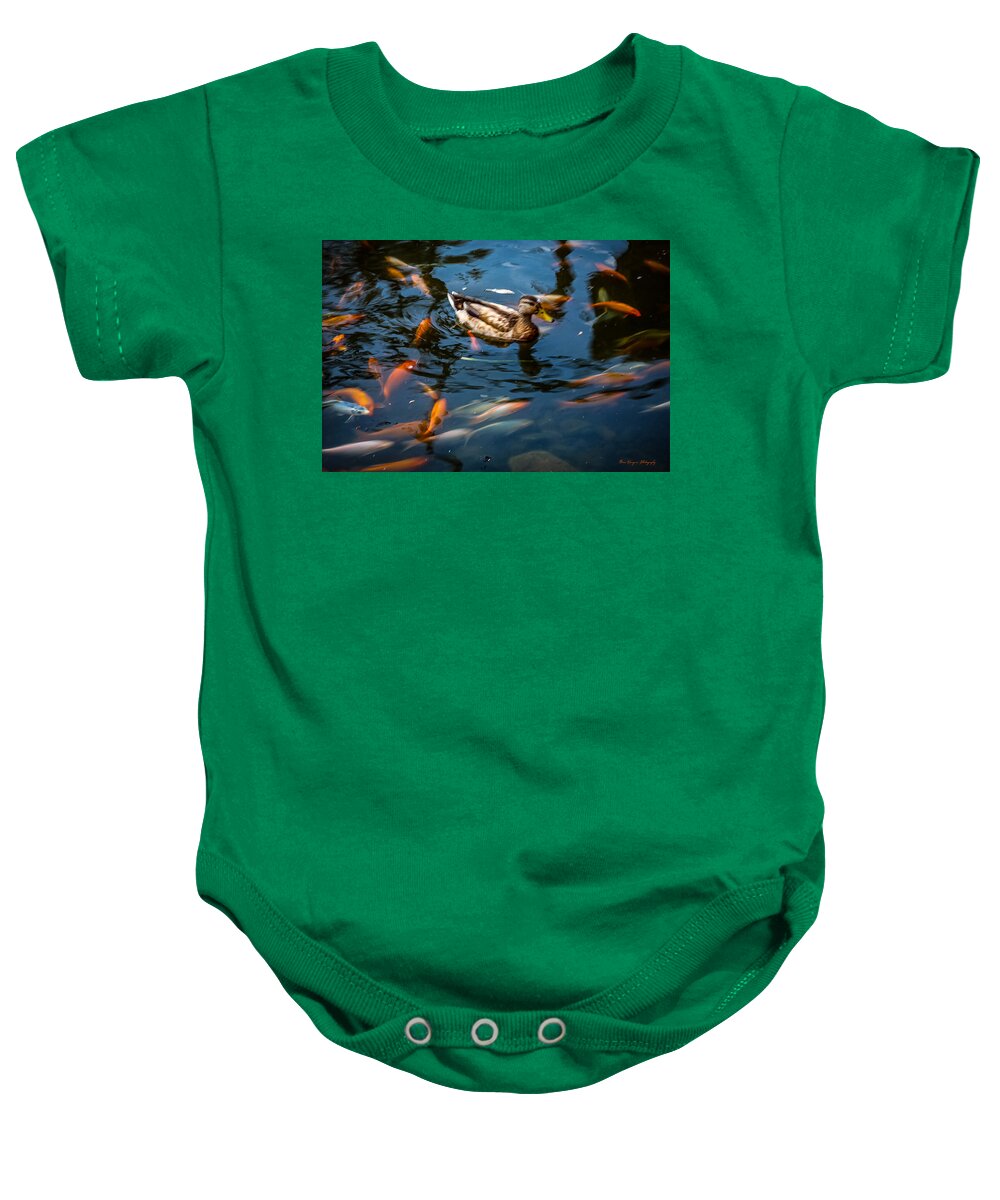 Duck with the koi - Baby Onesie