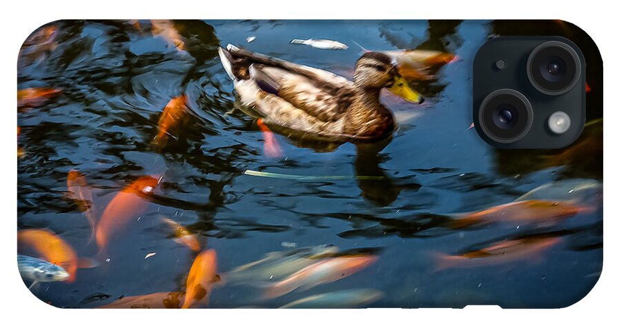Duck with the koi - Phone Case