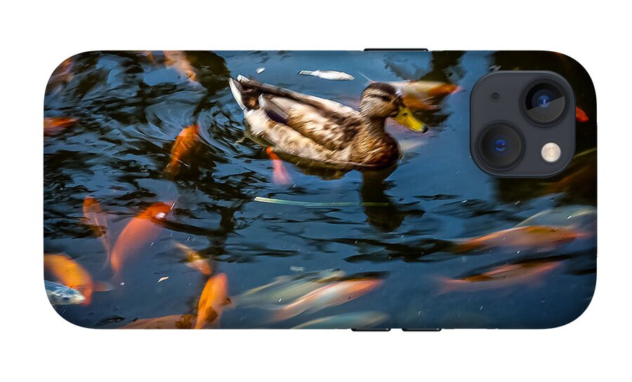Duck with the koi - Phone Case