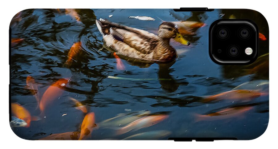 Duck with the koi - Phone Case