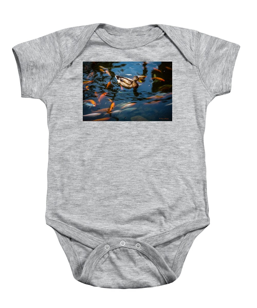 Duck with the koi - Baby Onesie