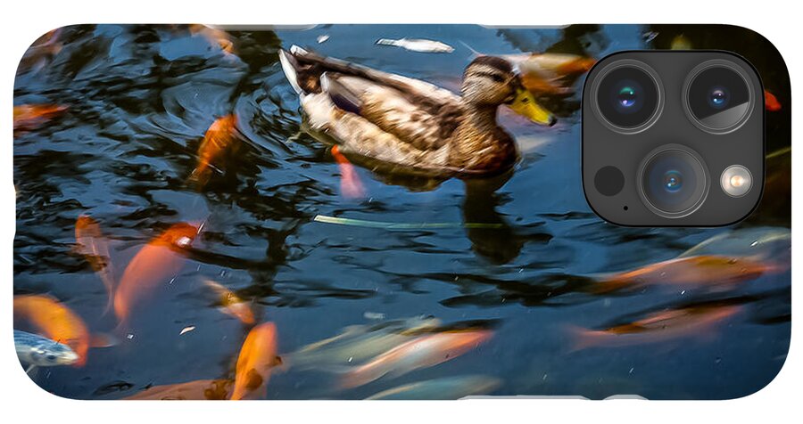 Duck with the koi - Phone Case